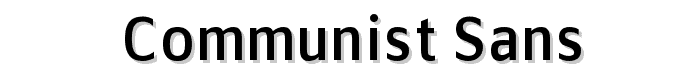 Communist Sans font